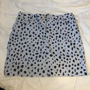 ATM Animal Print Skirt Grey Cheetah size 8 New